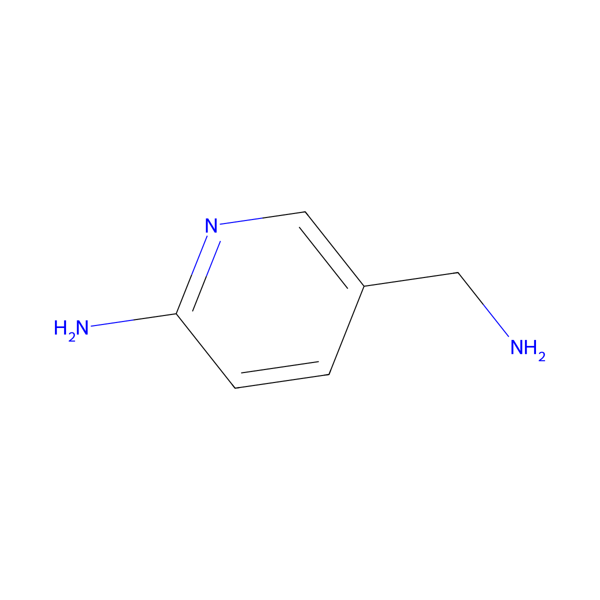 5-(Aminomethyl)pyridin-2-amine molecular structure, CAS 156973-09-0