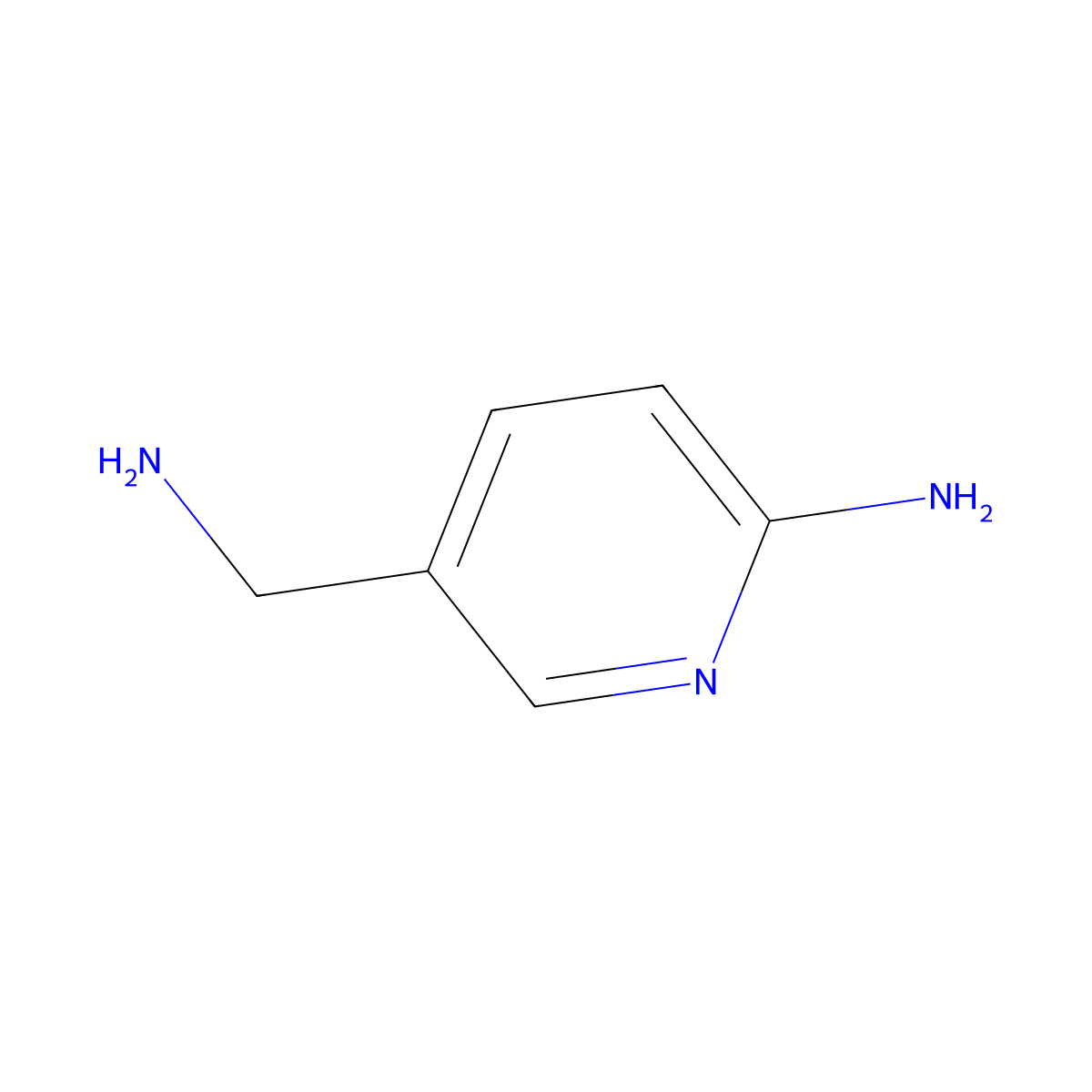 5-(Aminomethyl)pyridin-2-amine molecular structure, CAS 156973-09-0