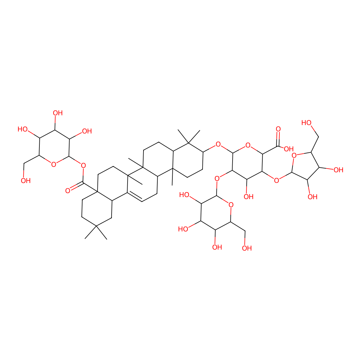 Tarasaponin IV molecular structure, CAS 156980-31-3