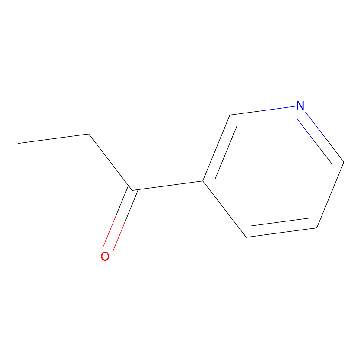 1-(3-Pyridyl)propan-1-one molecular structure, CAS 1570-48-5