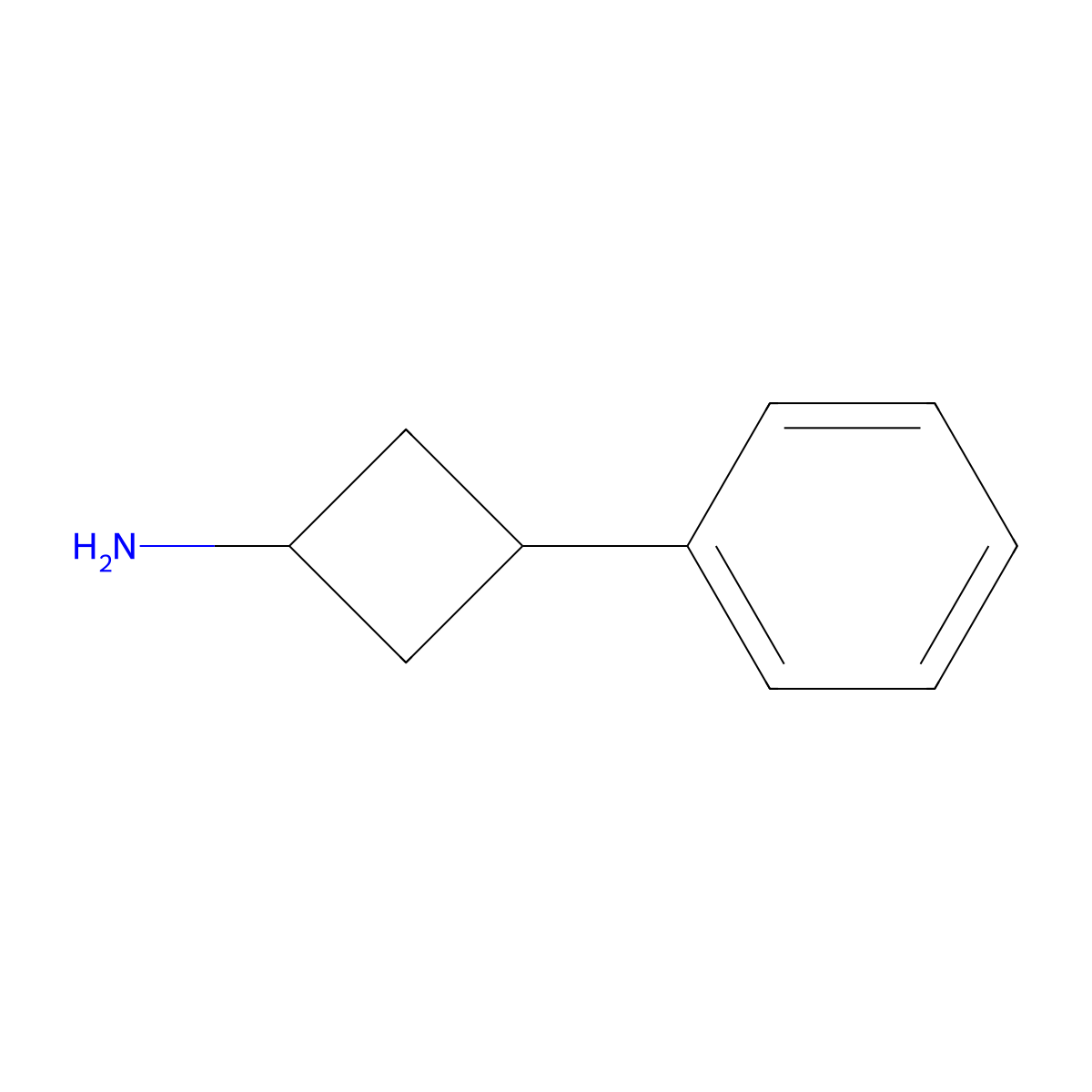 3-Phenylcyclobutan-1-amine molecular structure, CAS 1570-99-6