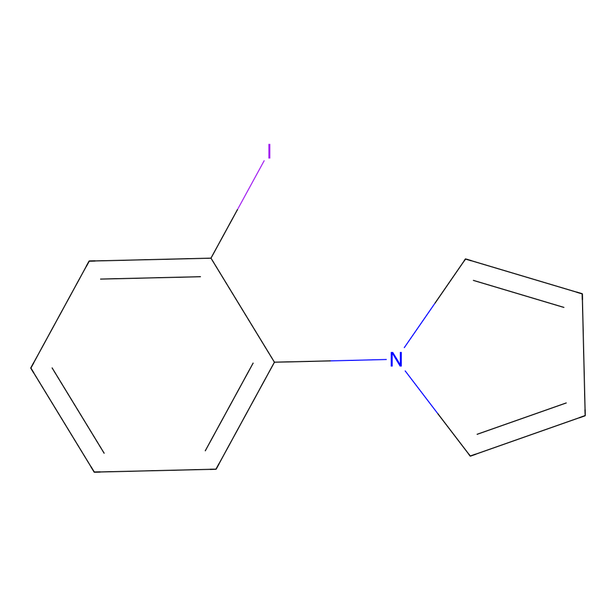 1H-Pyrrole, 1-(2-iodophenyl)- molecular structure, CAS 157017-41-9