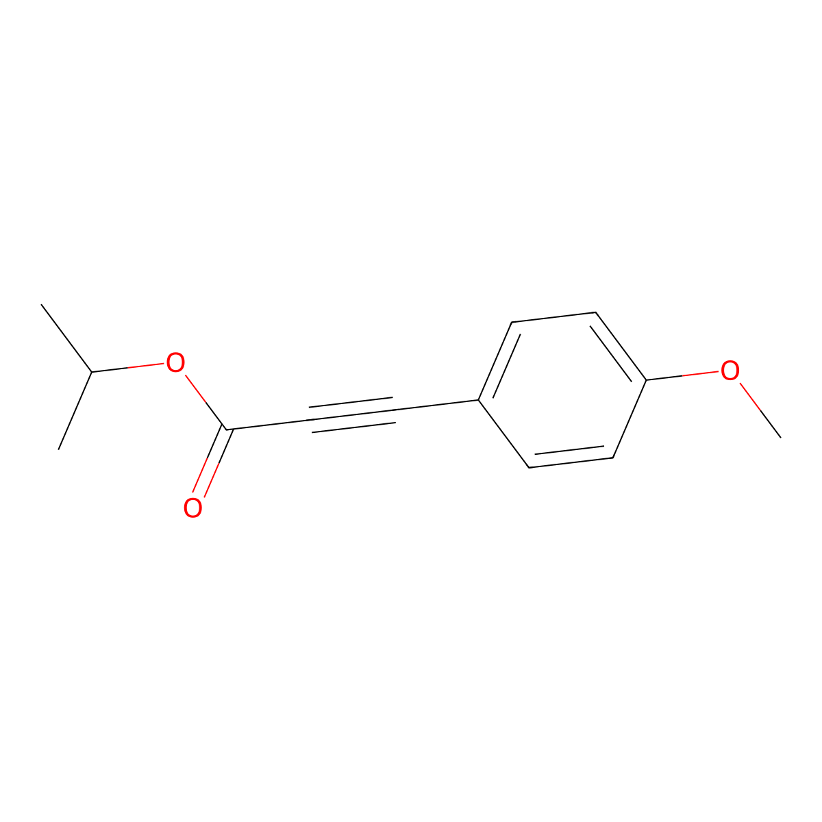 1-Methylethyl 3-(4-methoxyphenyl)-2-propynoate molecular structure, CAS 157019-54-0
