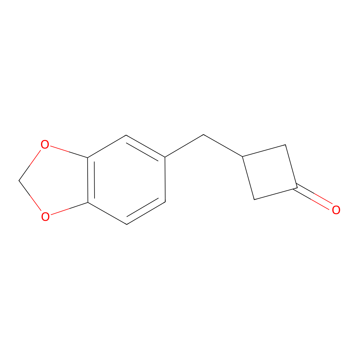3-Piperonylcyclobutanone molecular structure, CAS 157020-88-7