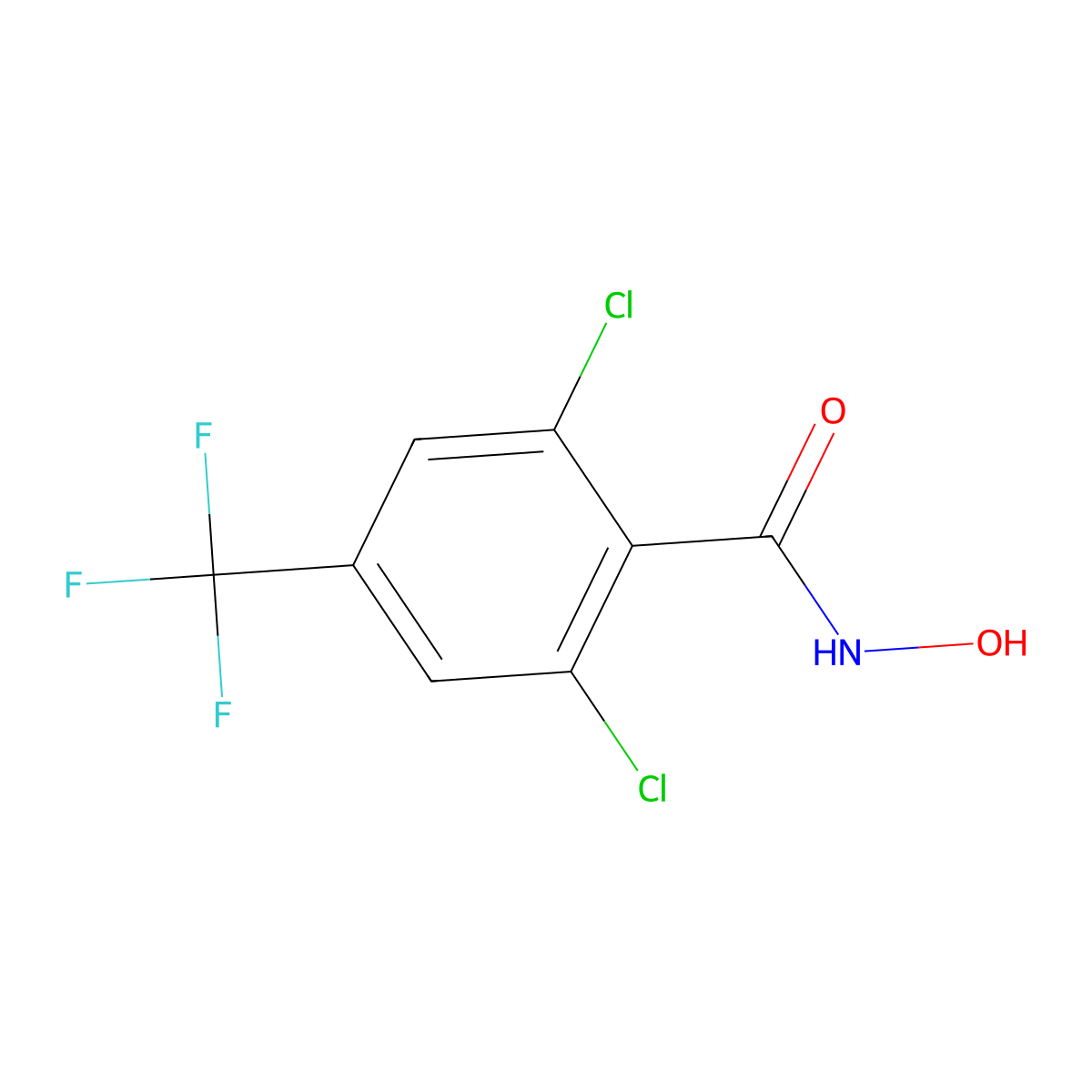 2,6-Dichloro-N-hydroxy-4-(trifluoromethyl)benzamide molecular structure, CAS 157021-62-0