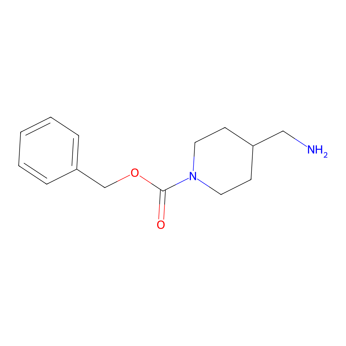 4-Aminomethyl-1-N-Cbz-piperidine molecular structure, CAS 157023-34-2