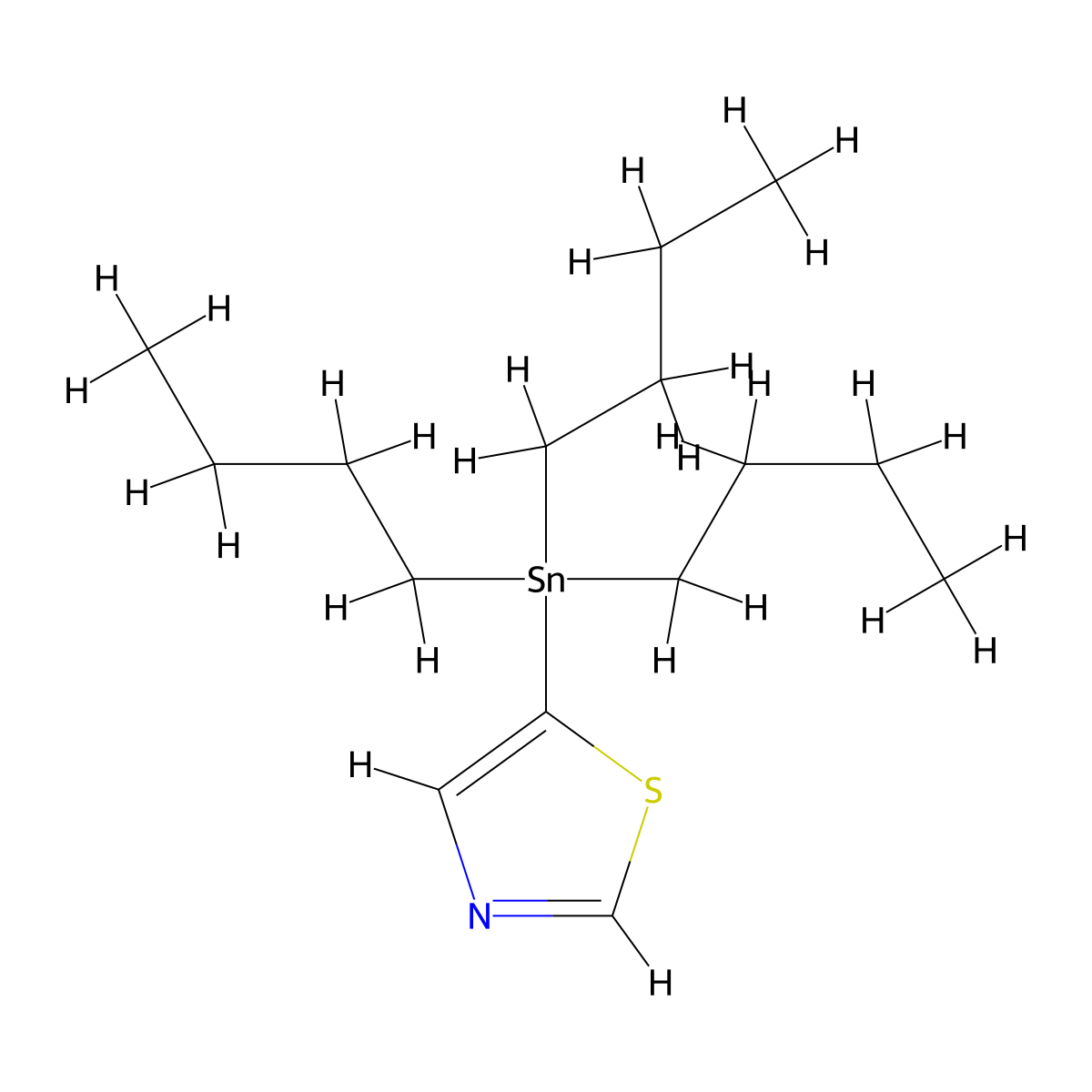 5-(Tributylstannyl)-1,3-thiazole molecular structure, CAS 157025-33-7