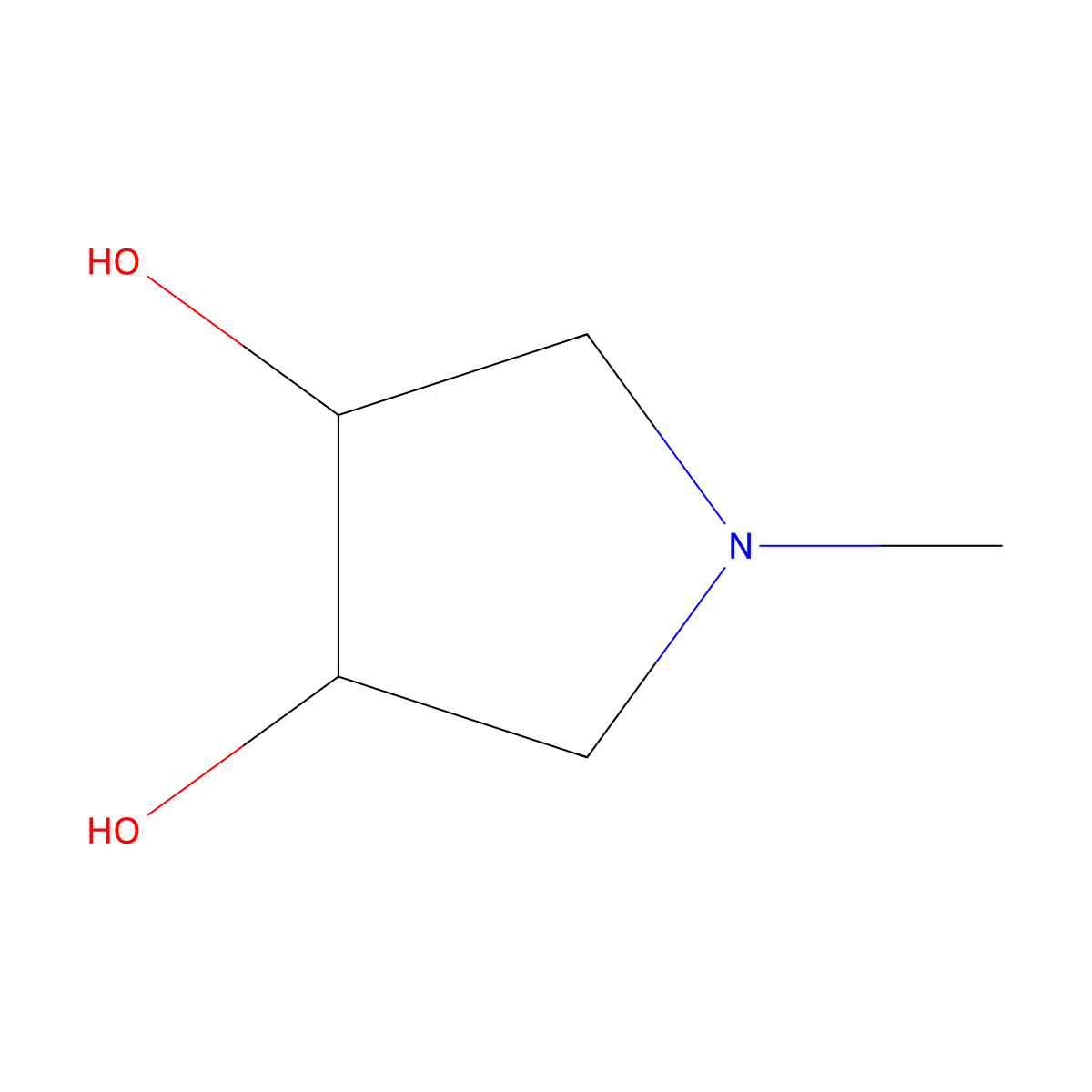 (3R,4S)-1-Methylpyrrolidine-3,4-diol molecular structure, CAS 157025-45-1