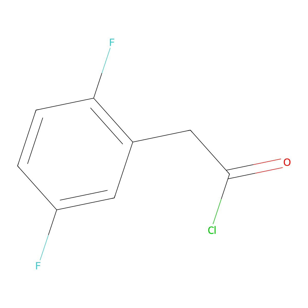 2,5-Difluorophenylacetyl chloride molecular structure, CAS 157033-23-3