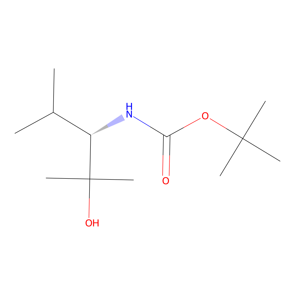 (S)-3-(Boc-amino)-2,4-dimethyl-2-pentanol molecular structure, CAS 157035-77-3
