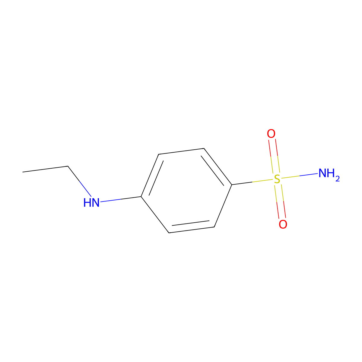 4-(Ethylamino)benzene-1-sulfonamide molecular structure, CAS 157038-15-8