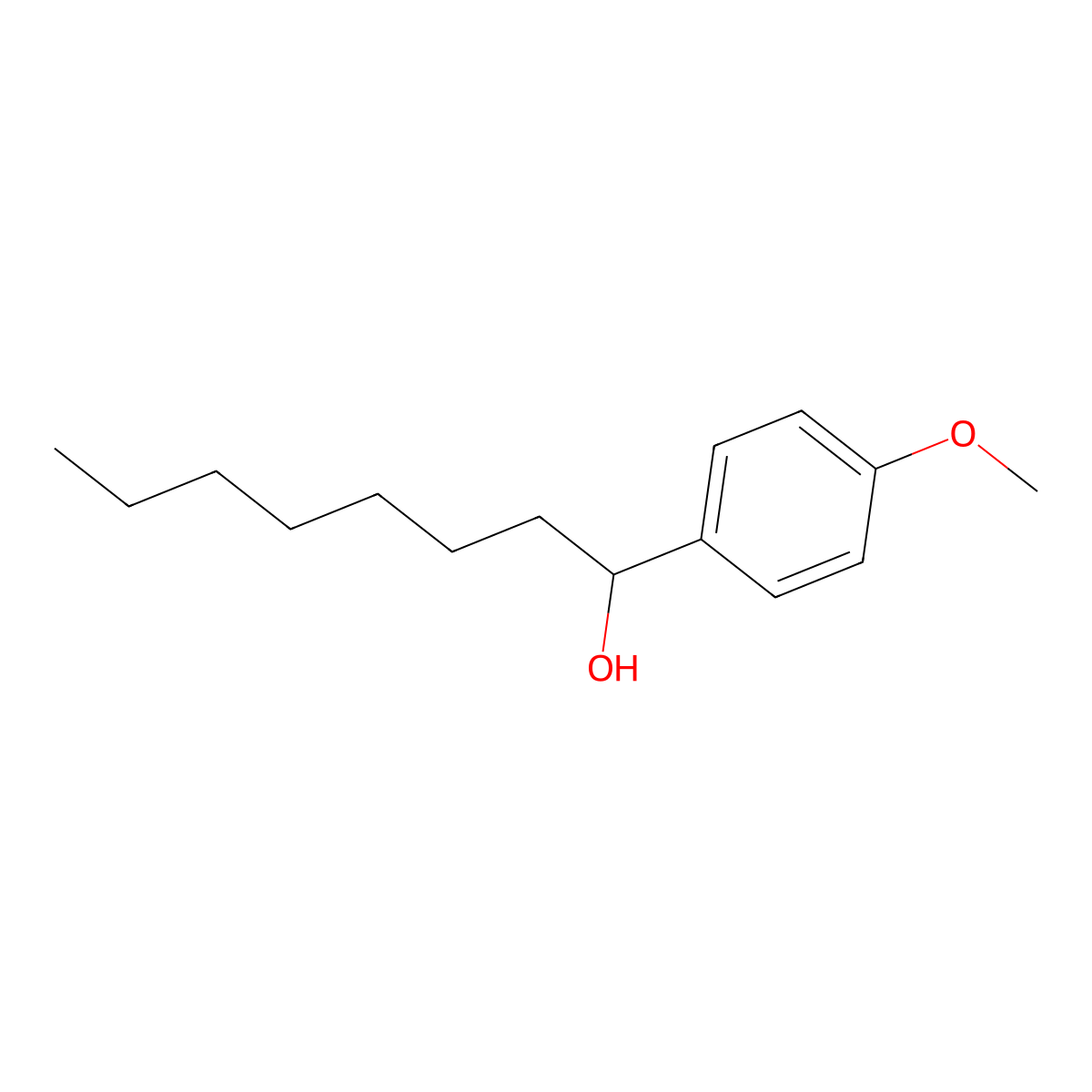1-(4-Methoxyphenyl)octan-1-ol molecular structure, CAS 1570511-23-7