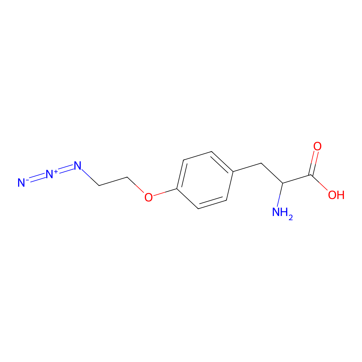 4-(2-azidoethoxy)-L-phenylalanine molecular structure, CAS 1570523-47-5