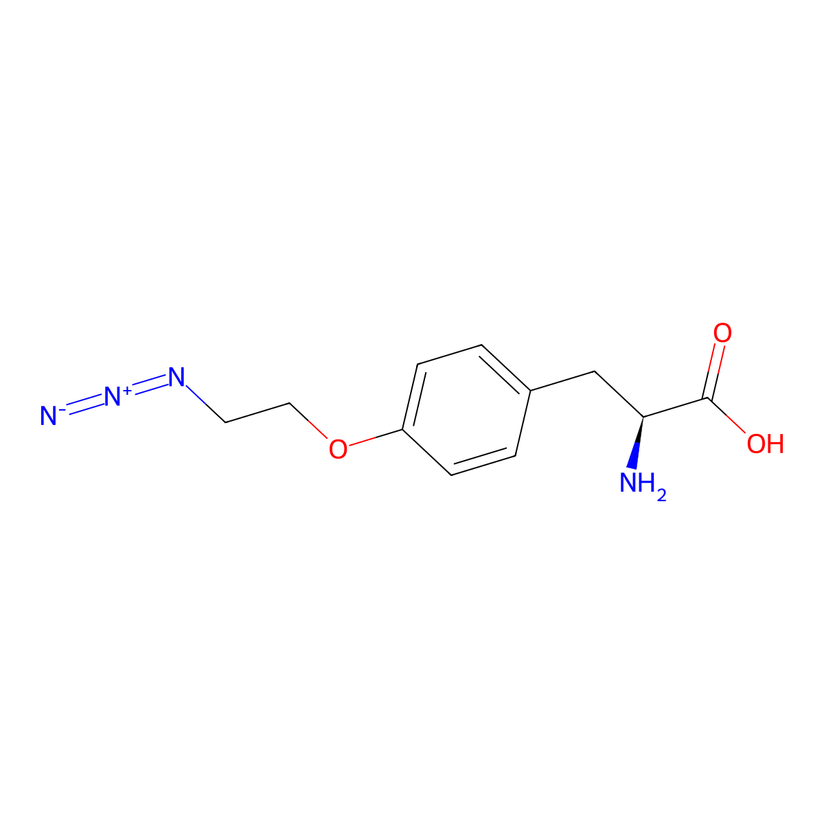 4-(2-azidoethoxy)-L-phenylalanine molecular structure, CAS 1570523-47-5
