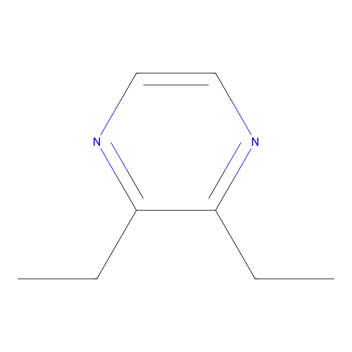 2,3-Diethylpyrazine molecular structure, CAS 15707-24-1