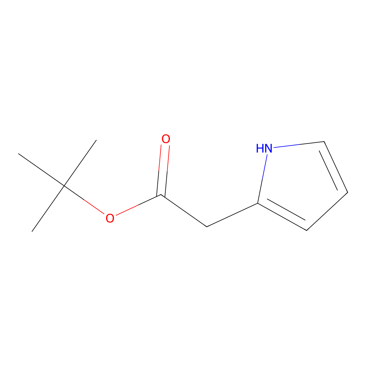 tert-Butyl 2-(2-Pyrrolyl)acetate molecular structure, CAS 157071-50-6