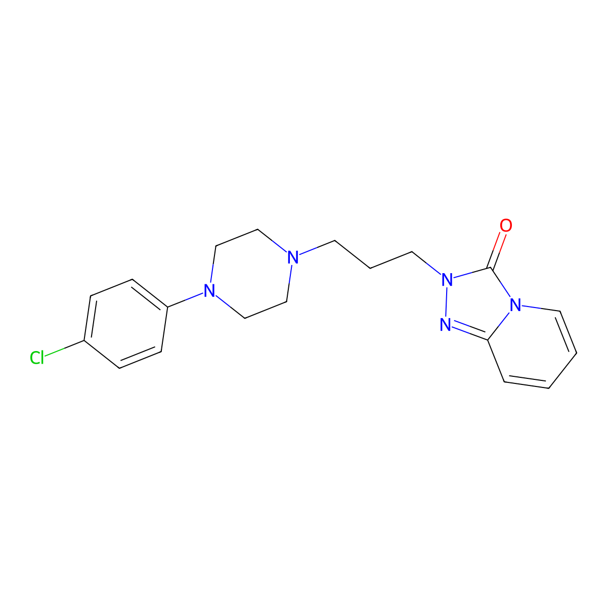 4-chloro trazodone isomer molecular structure, CAS 157072-19-0