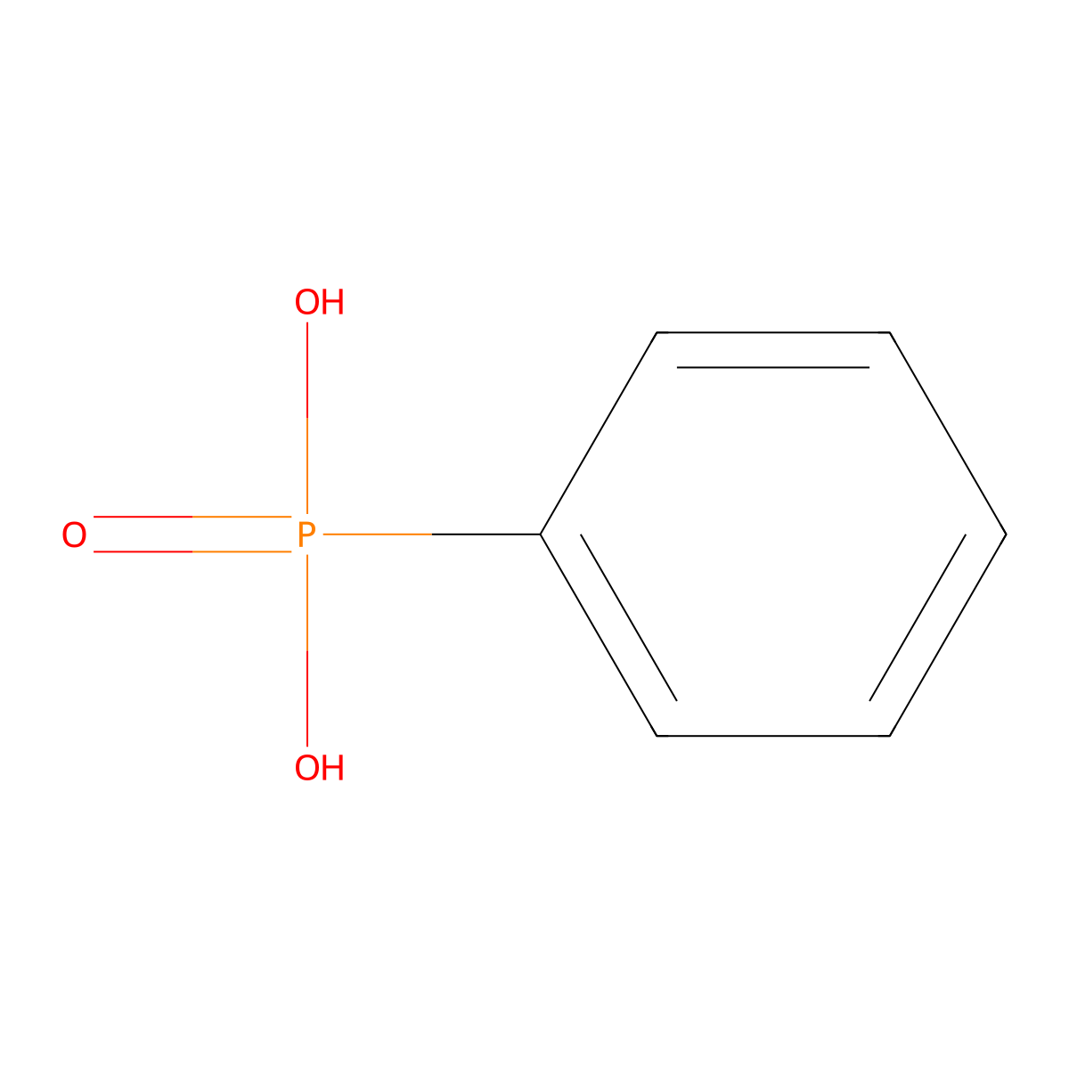 Phenylphosphonic Acid molecular structure, CAS 1571-33-1