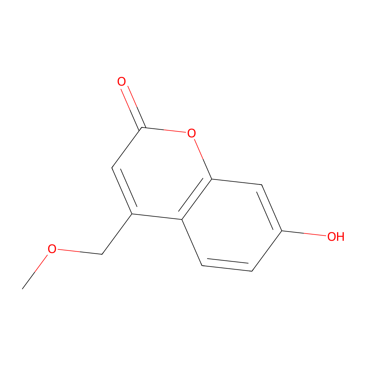 7-Hydroxy-4-methoxymethylcoumarin molecular structure, CAS 157101-77-4
