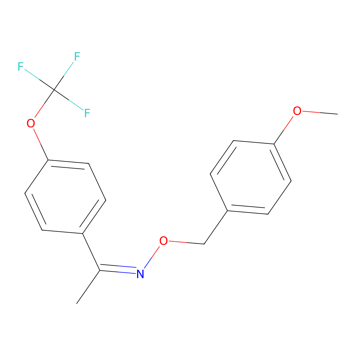 1-(4-(Trifluoromethoxy)phenyl)ethanone O-(4-methoxybenzyl) oxime molecular structure, CAS 1571034-51-9