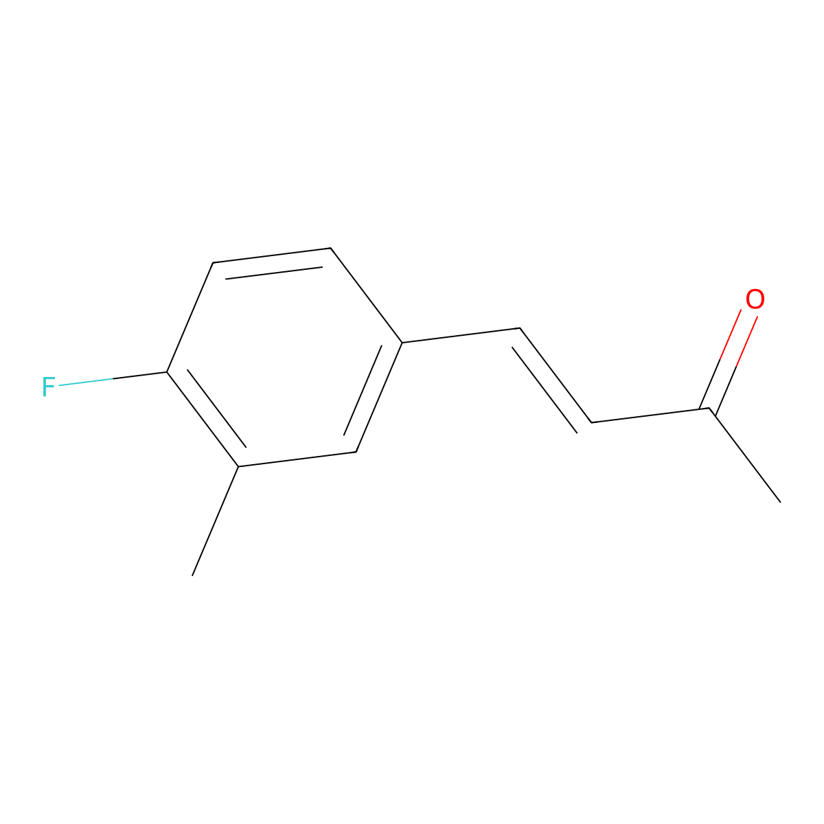 4-(4-Fluoro-3-methylphenyl)but-3-en-2-one molecular structure, CAS 1571074-32-2