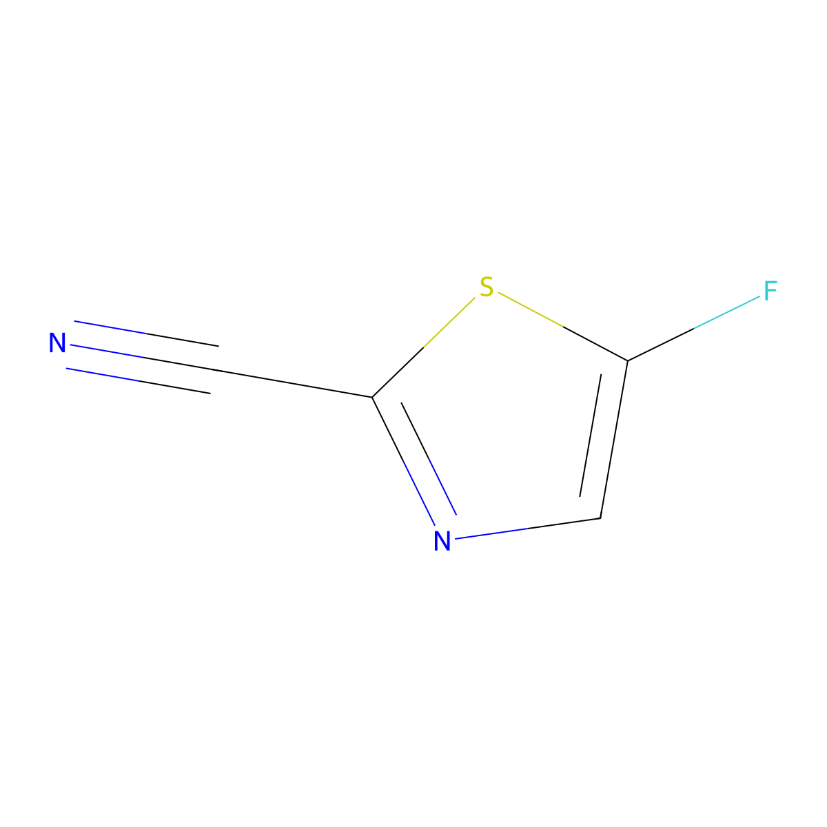 5-Fluoro-thiazole-2-carbonitrile molecular structure, CAS 1571217-17-8