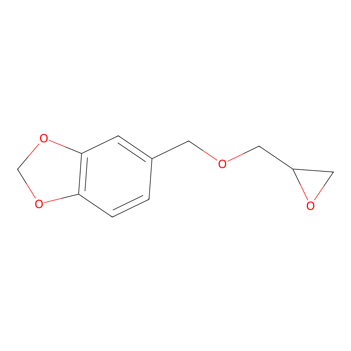 5-(((Oxiran-2-yl)methoxy)methyl)-1,3-dioxaindane molecular structure, CAS 157134-90-2