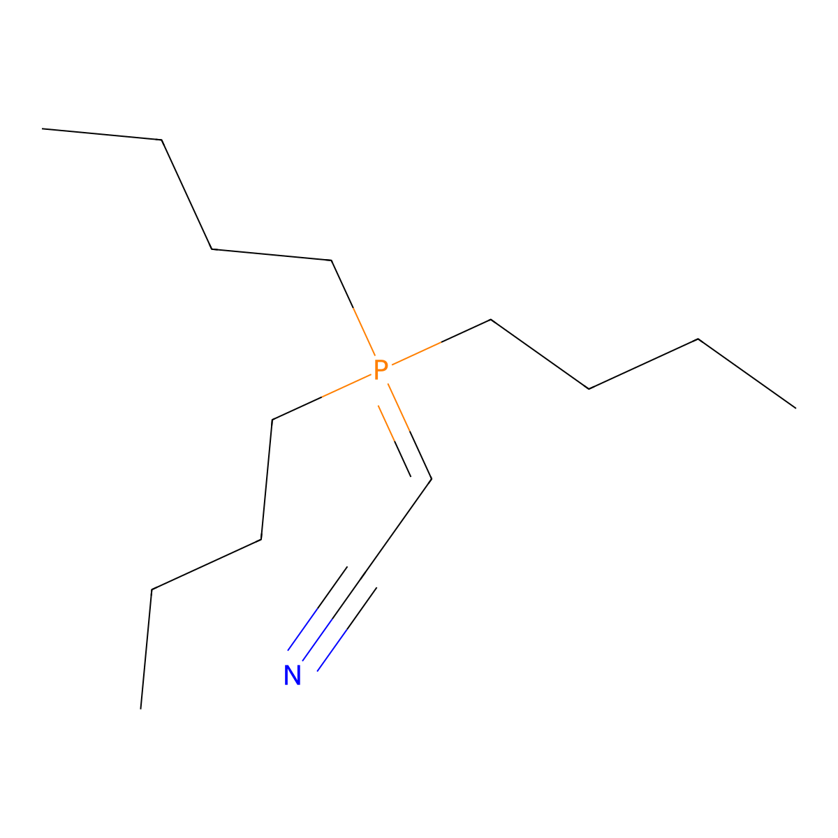 Cyanomethylenetributylphosphorane molecular structure, CAS 157141-27-0