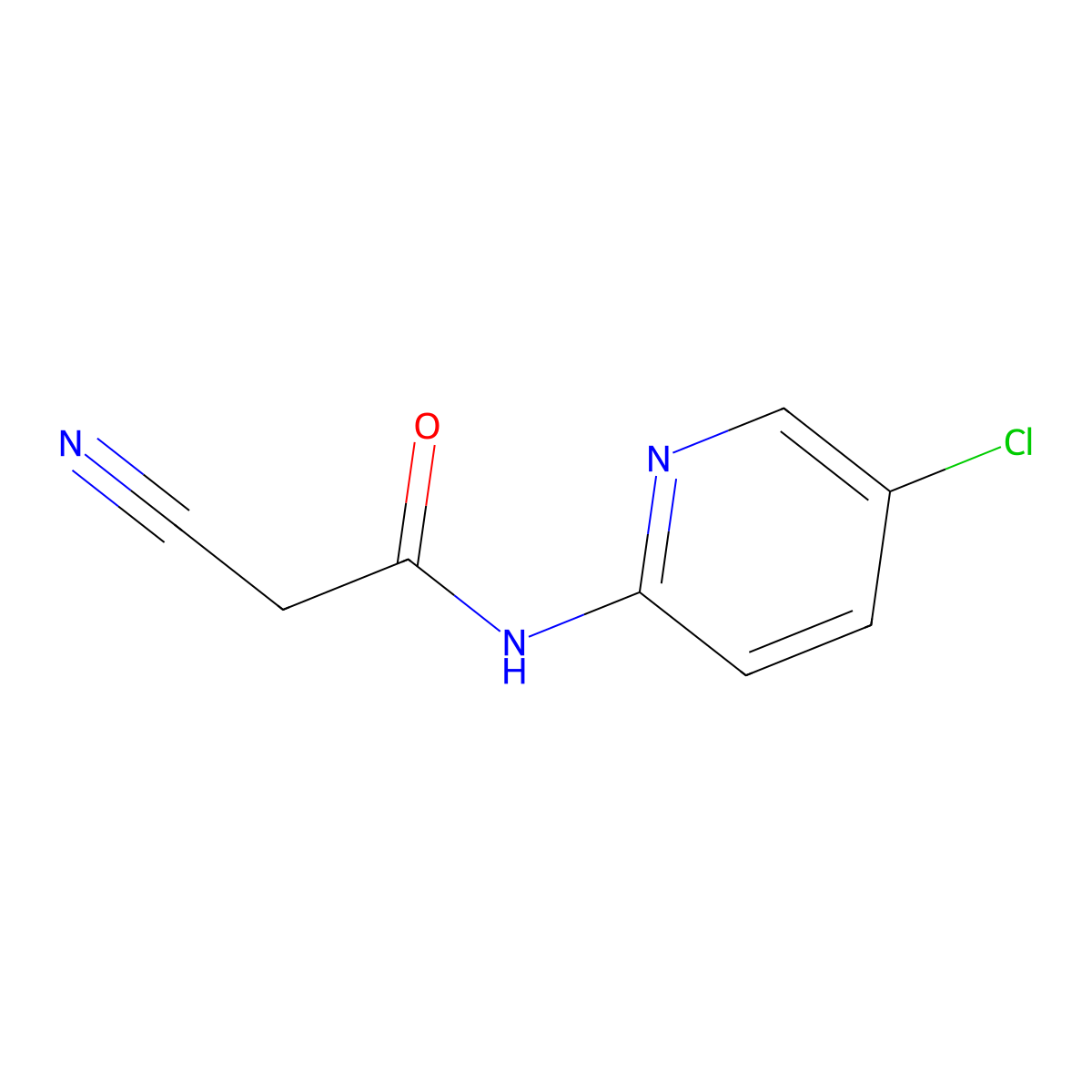 N-(5-chloropyridin-2-yl)-2-cyanoacetamide molecular structure, CAS 157141-56-5