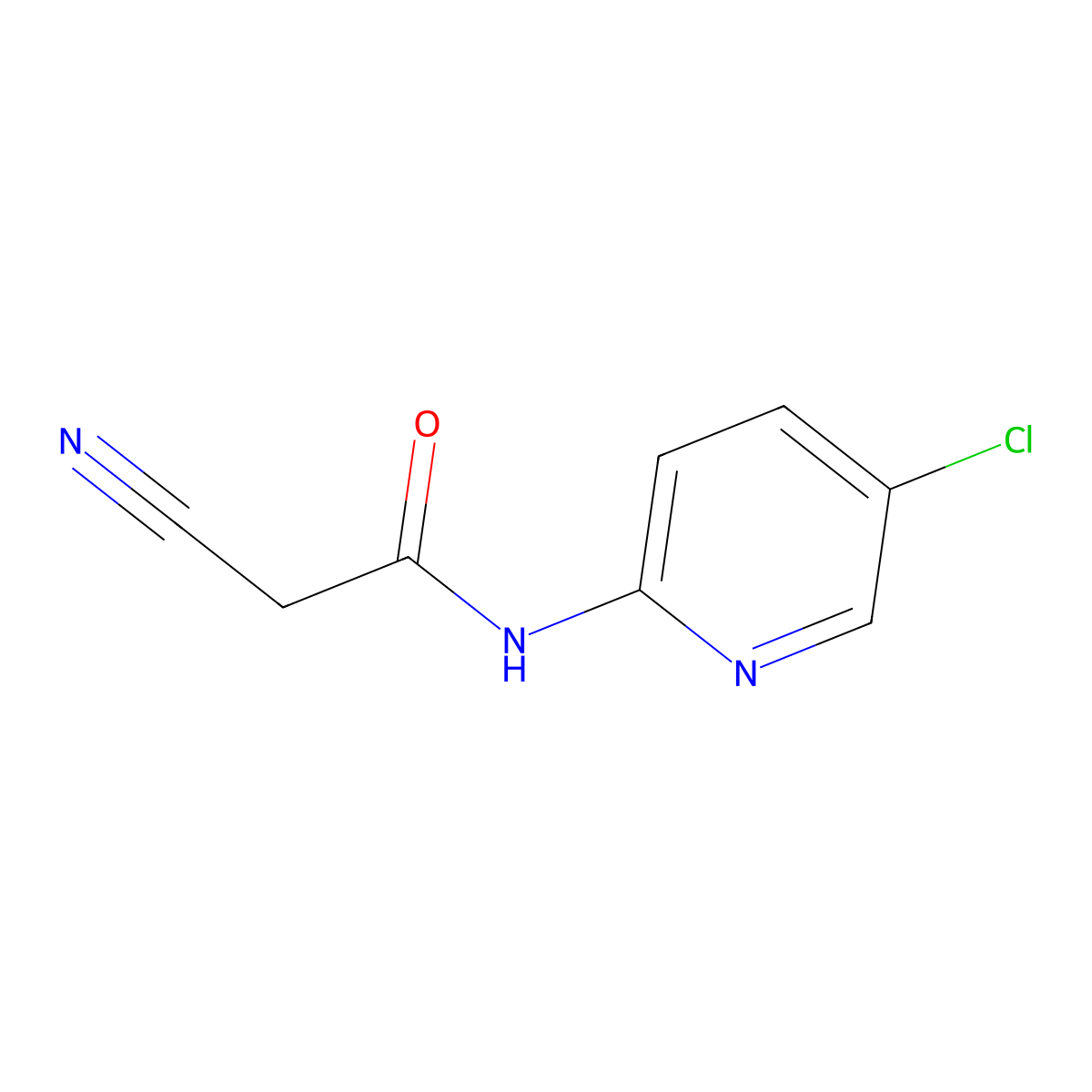 N-(5-chloropyridin-2-yl)-2-cyanoacetamide molecular structure, CAS 157141-56-5