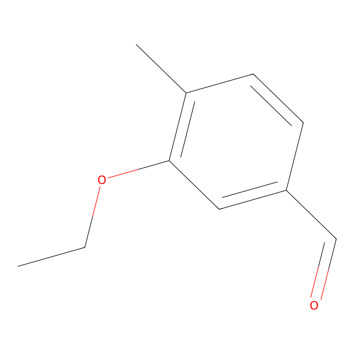 3-Ethoxy-4-methylbenzaldehyde molecular structure, CAS 157143-20-9