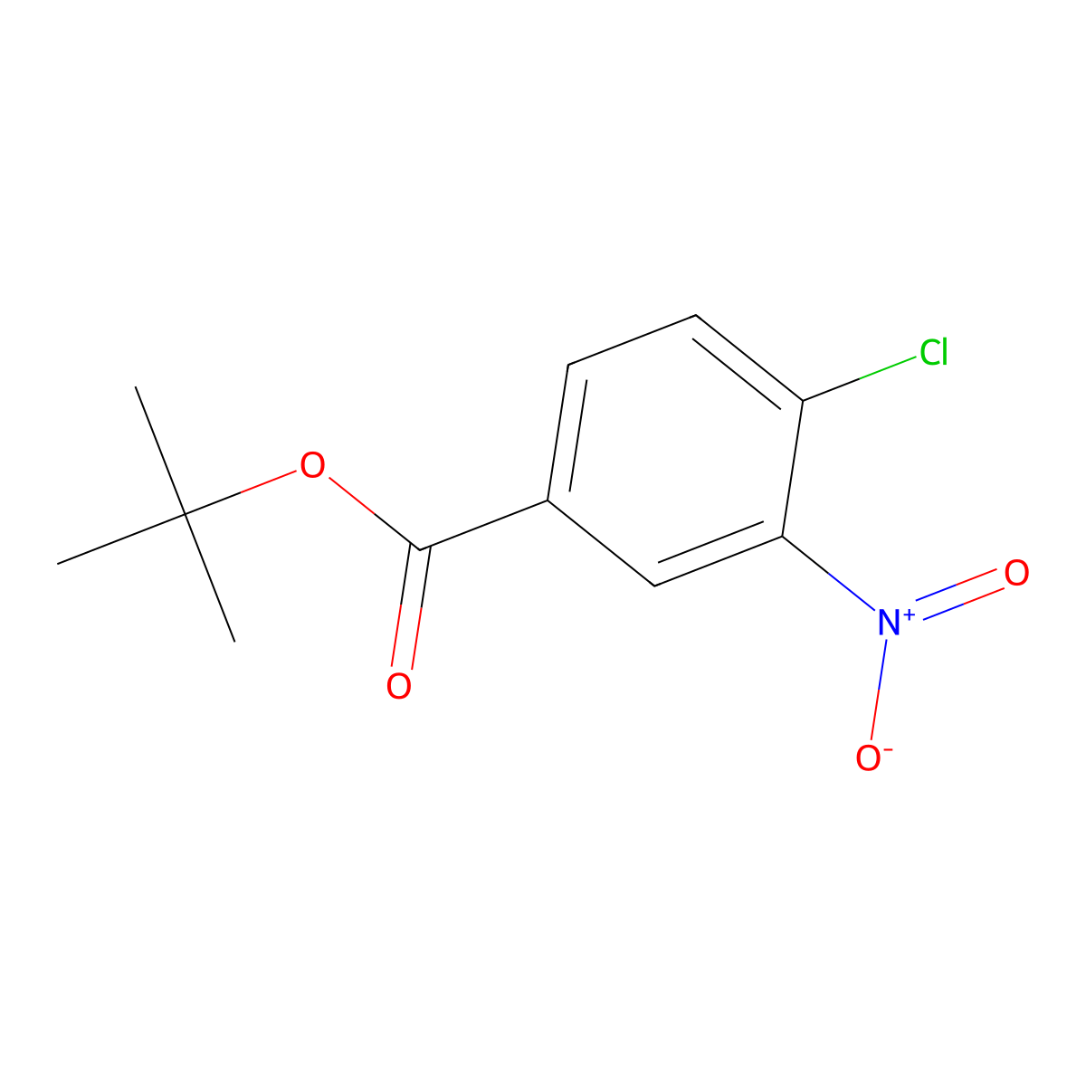 Tert-butyl 4-chloro-3-nitrobenzoate molecular structure, CAS 157160-99-1