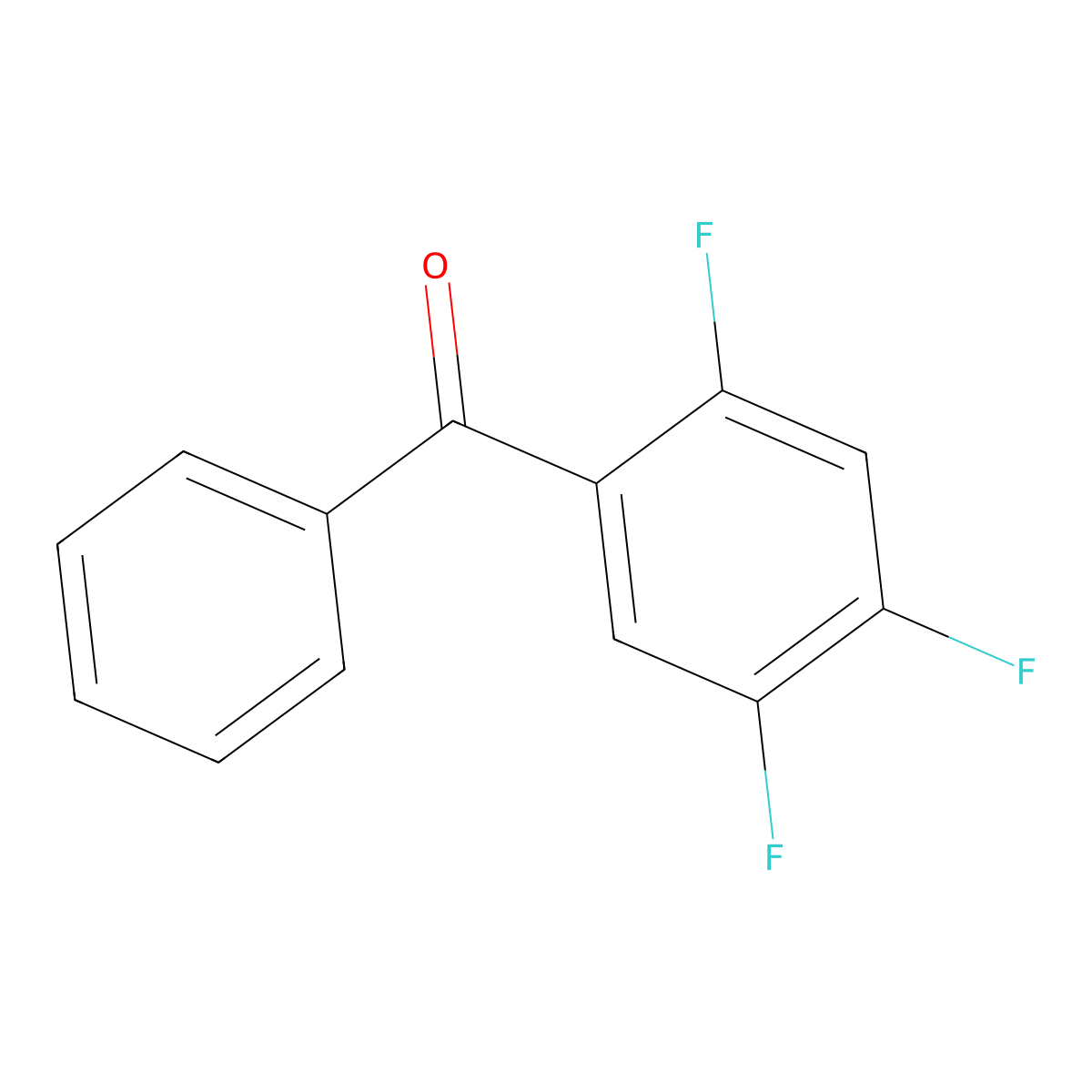 Phenyl-(2,4,5-trifluorophenyl)methanone molecular structure, CAS 157165-13-4