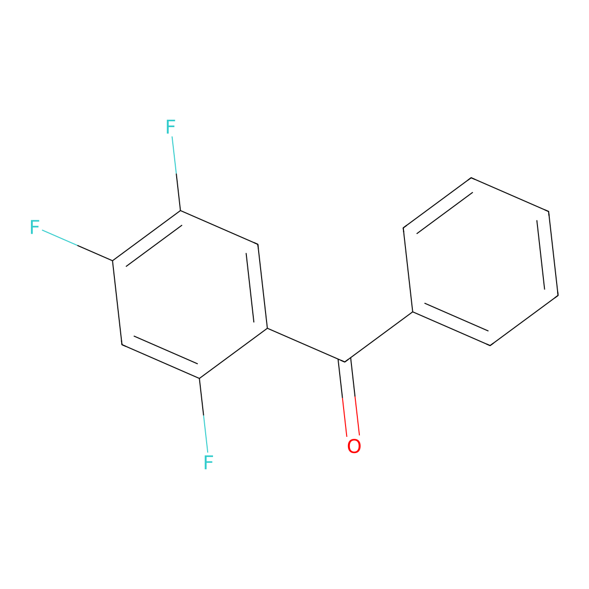 Phenyl-(2,4,5-trifluorophenyl)methanone molecular structure, CAS 157165-13-4