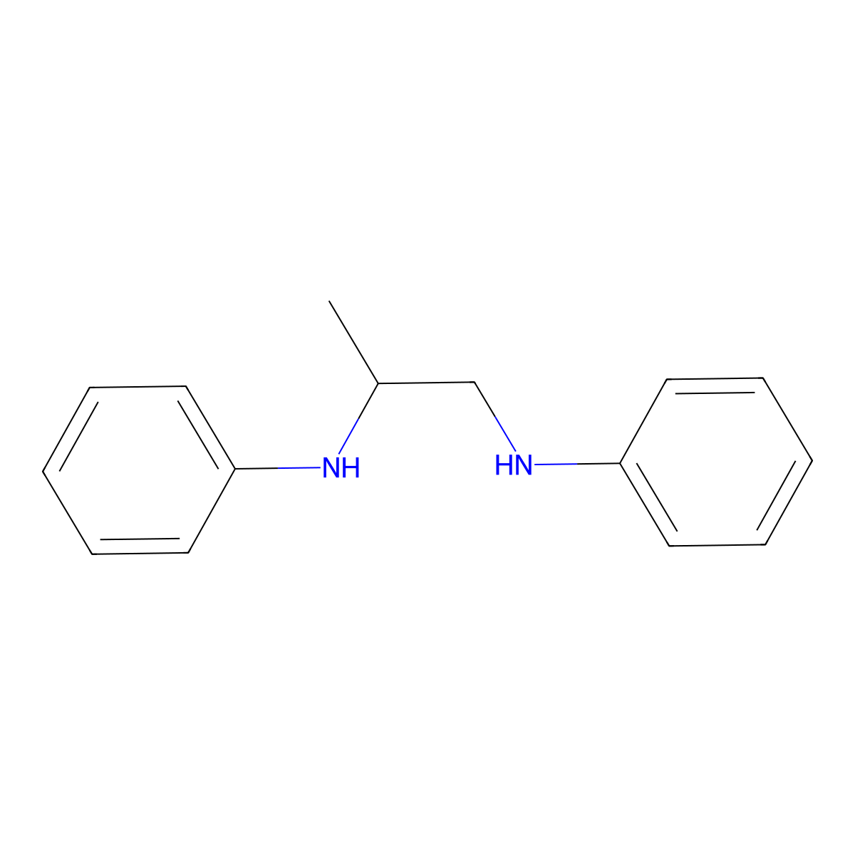 1,2-Propanediamine, N1,N2-diphenyl- molecular structure, CAS 15717-40-5
