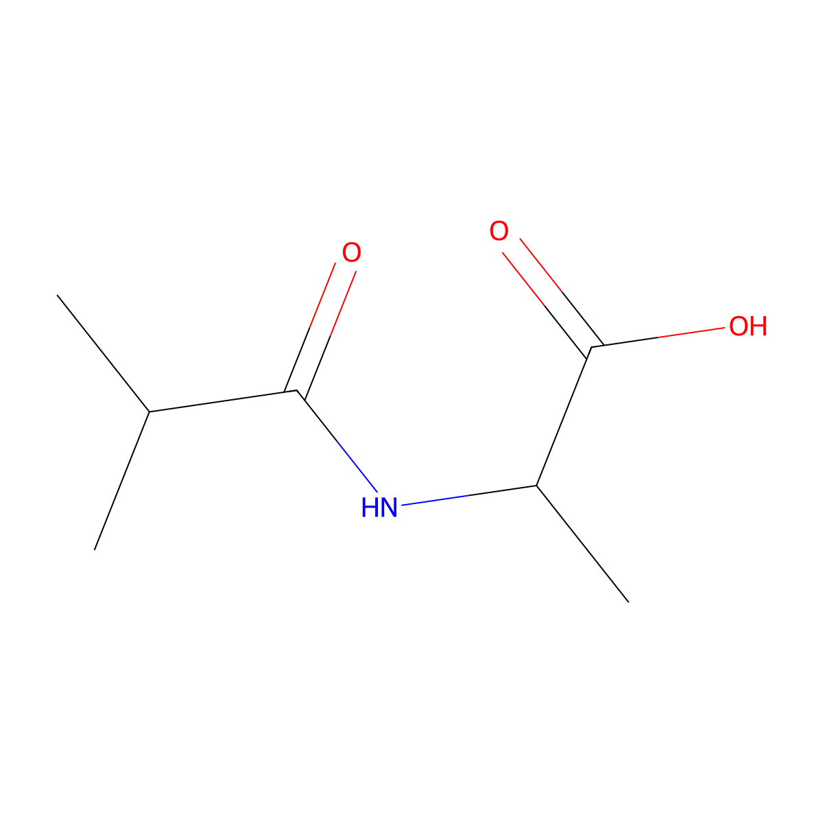 2-(2-Methylpropanamido)propanoic acid molecular structure, CAS 157170-72-4