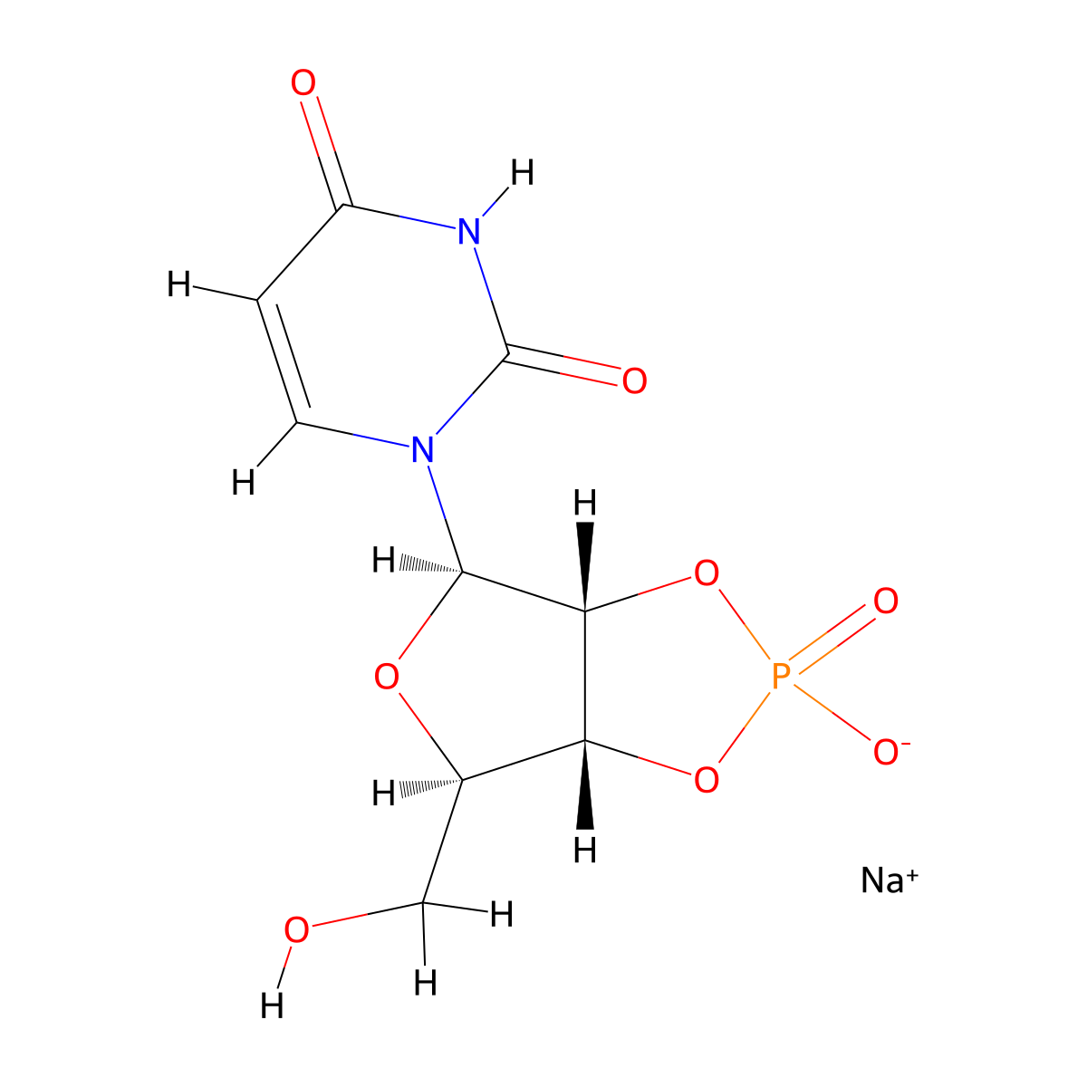 Uridine-2',3'-cyclic Monophosphate Sodium Salt molecular structure, CAS 15718-50-0