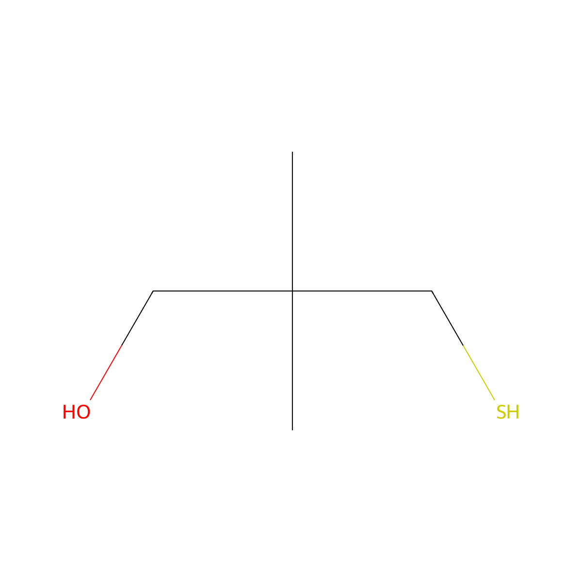 2,2-Dimethyl-3-sulfanylpropan-1-ol molecular structure, CAS 15718-66-8