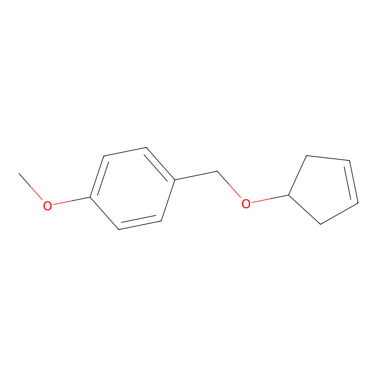1-(Cyclopent-3-enyloxymethyl)-4-methoxy-benzene molecular structure, CAS 1571988-86-7