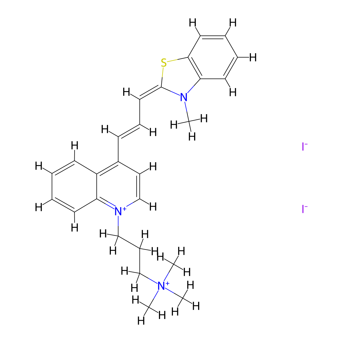 TO-PRO3 iodide molecular structure, CAS 157199-63-8