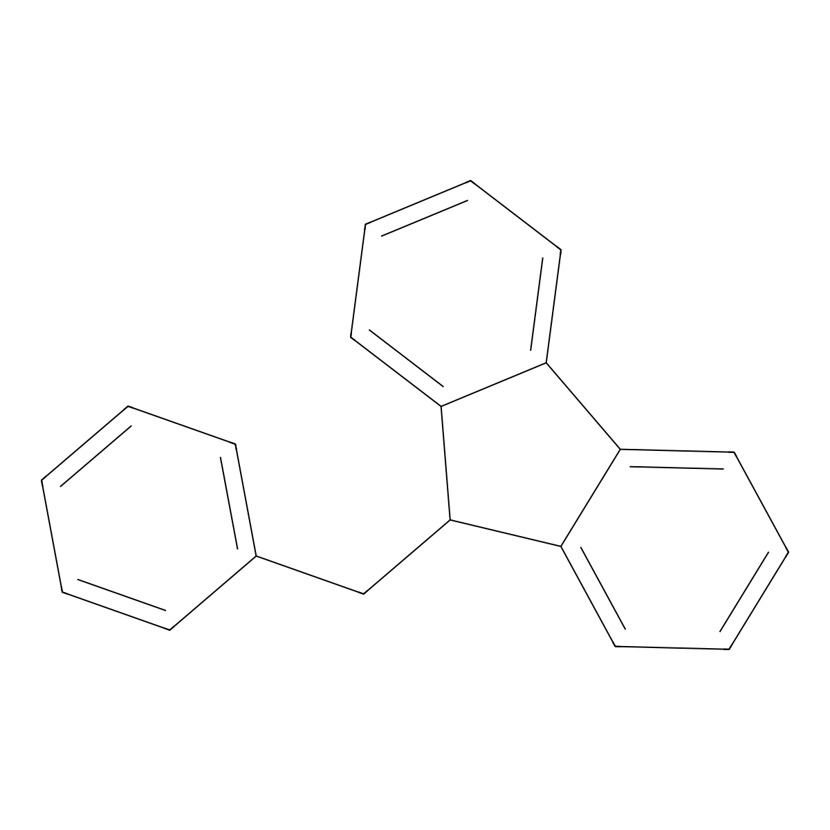 9-Benzylfluorene molecular structure, CAS 1572-46-9