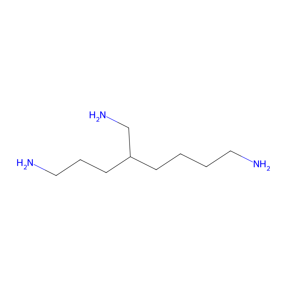 1,8-Octanediamine, 4-(aminomethyl)- molecular structure, CAS 1572-55-0