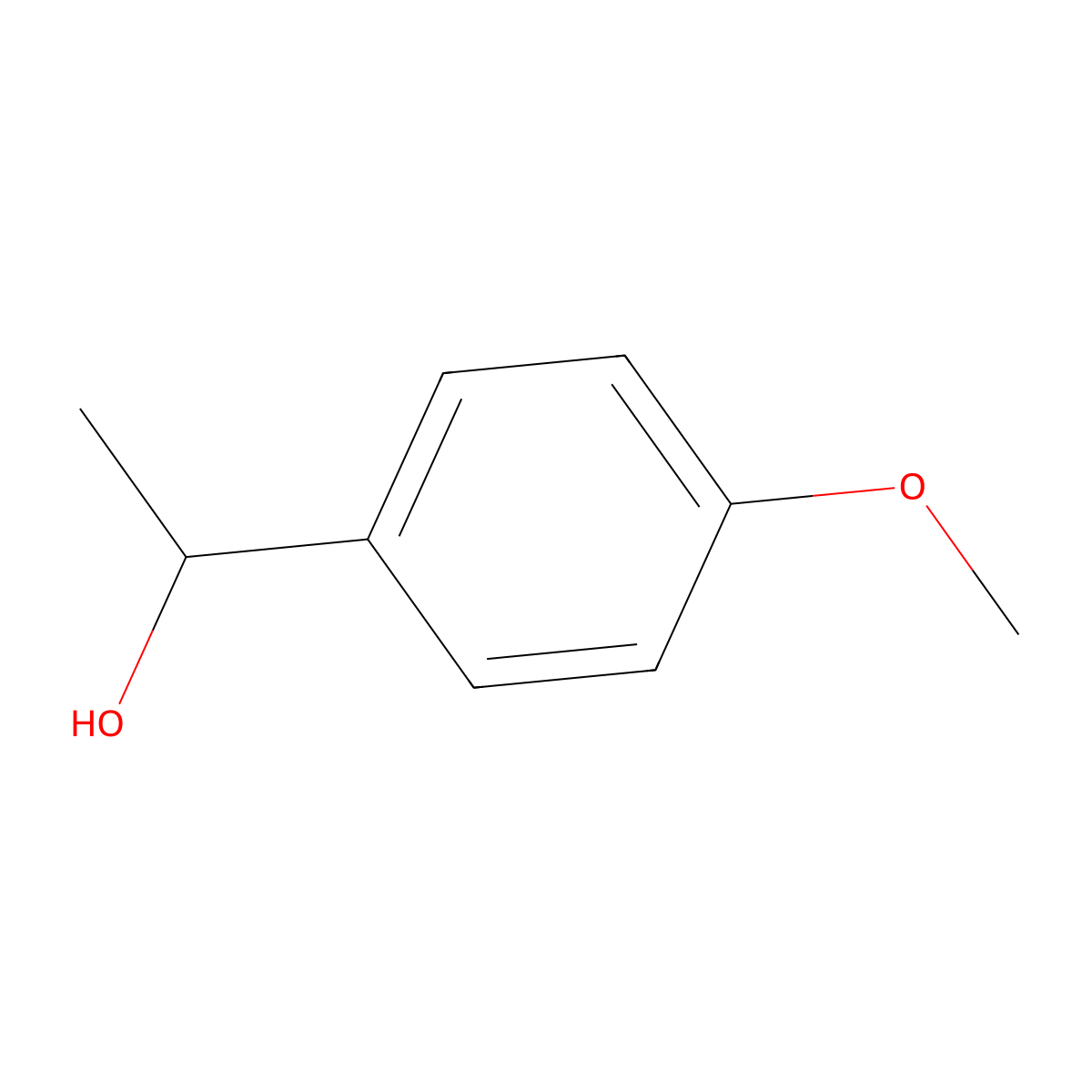 (S)-1-(4-Methoxyphenyl)ethanol molecular structure, CAS 1572-97-0