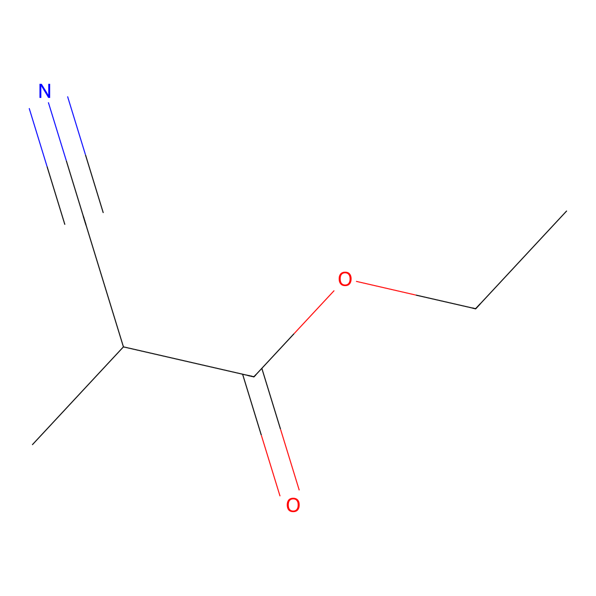 Ethyl 2-cyanopropionate molecular structure, CAS 1572-99-2