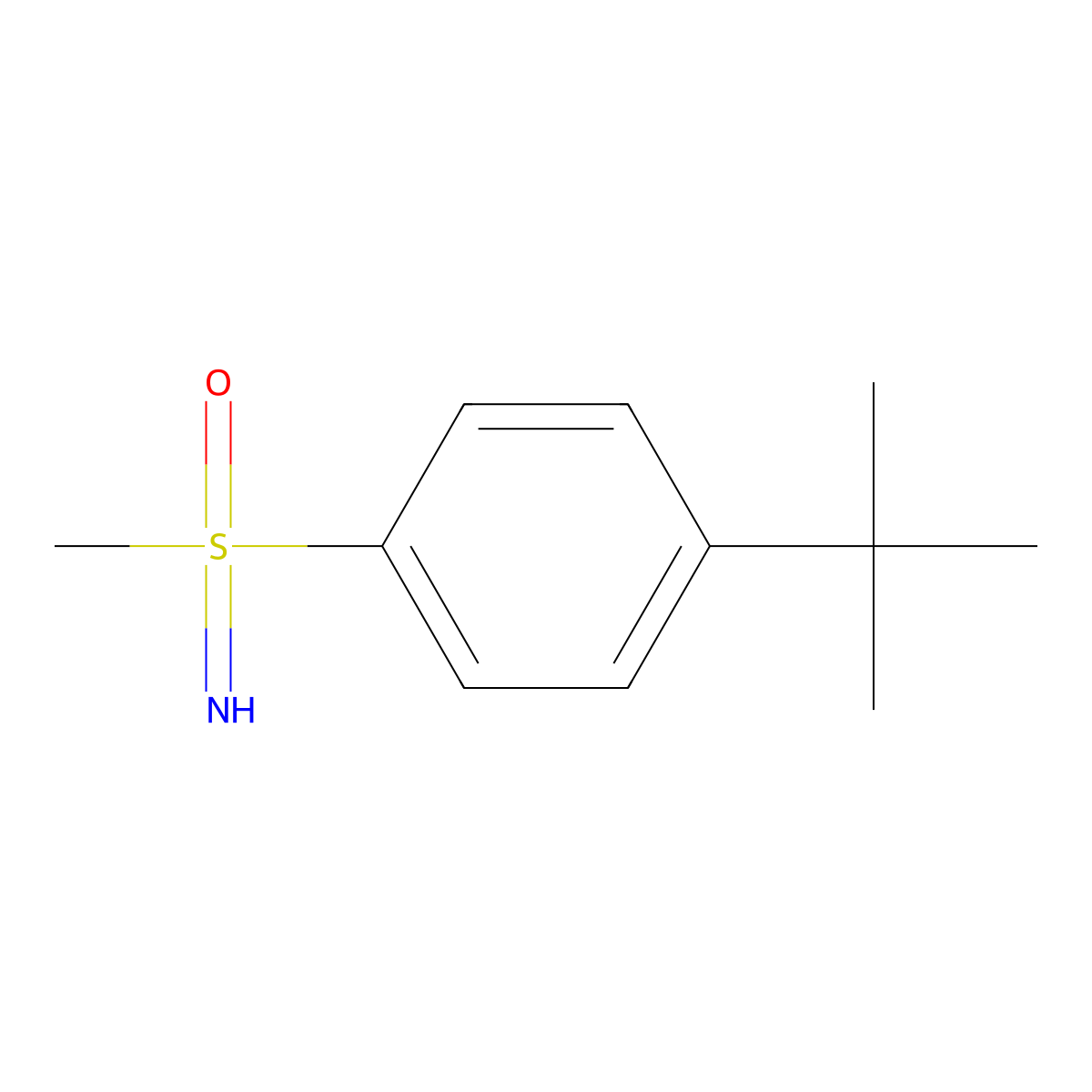 (4-(tert-Butyl)phenyl)(imino)(methyl)-l6-sulfanone molecular structure, CAS 1572019-76-1