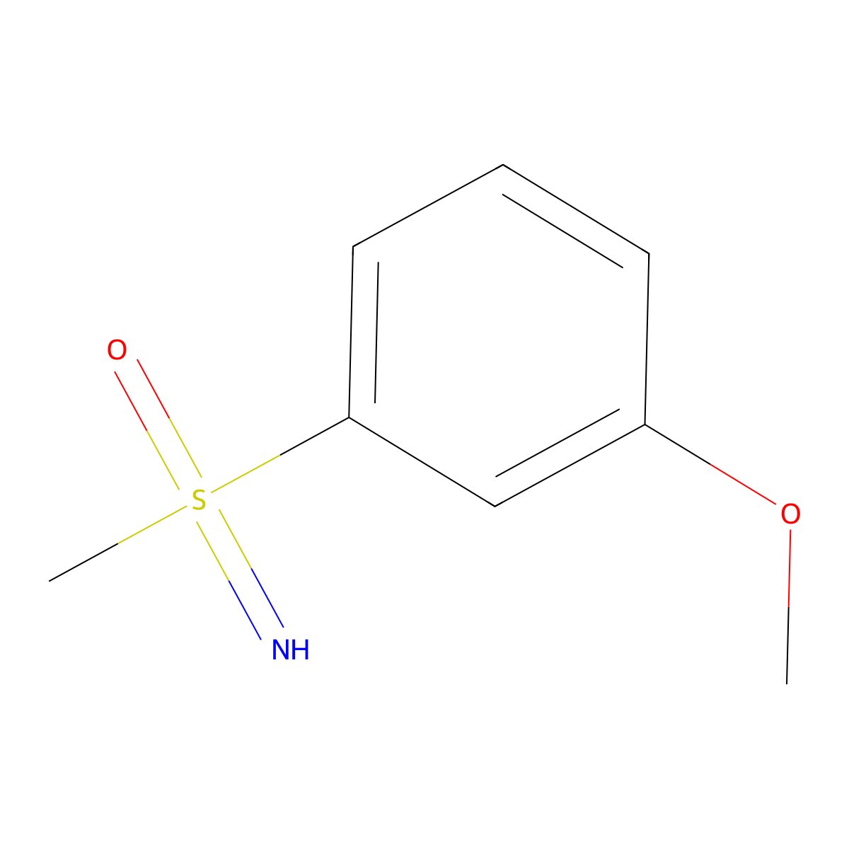 Imino(3-methoxyphenyl)methyl-lambda6-sulfanone molecular structure, CAS 1572019-81-8