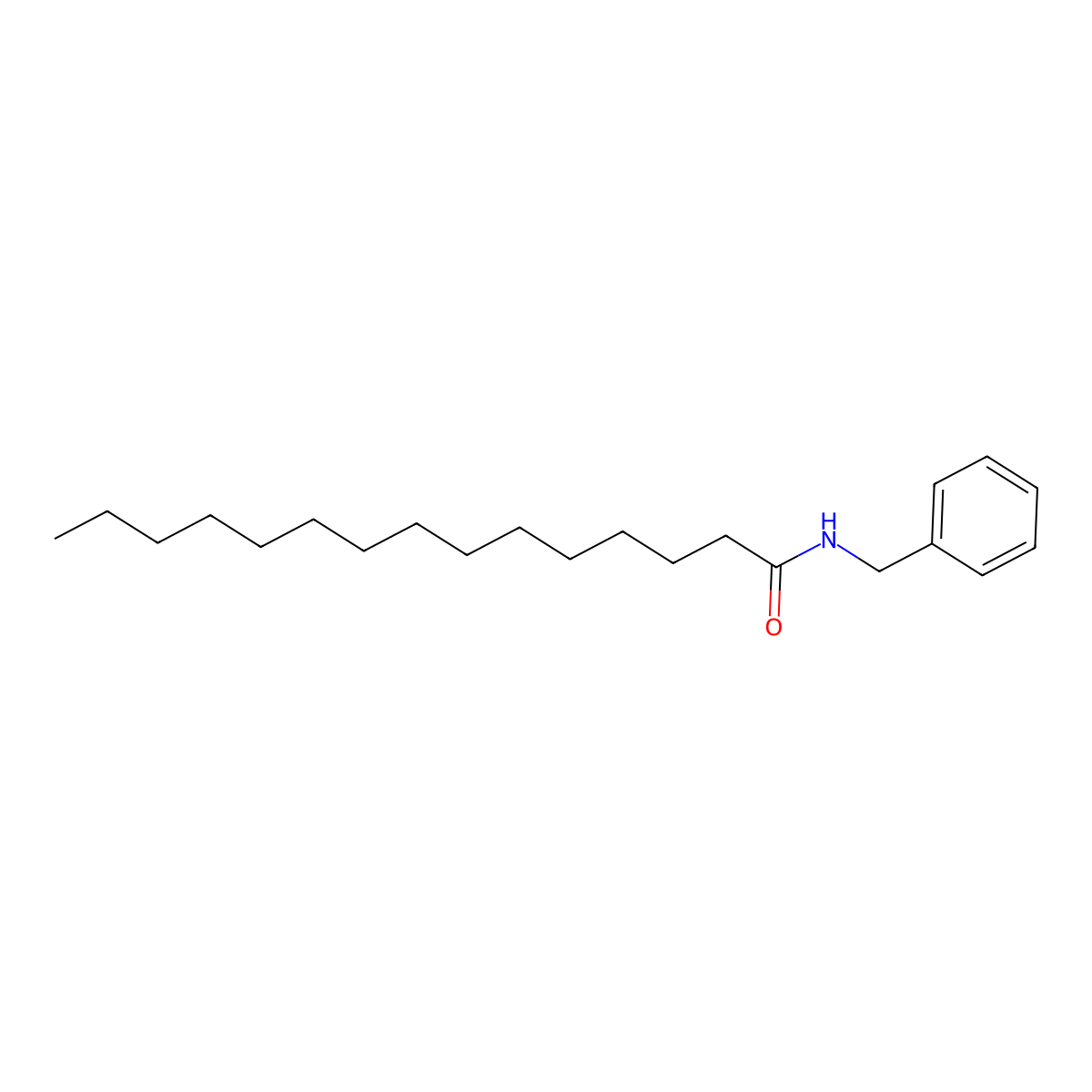 N-Benzylpentadecanamide molecular structure, CAS 1572037-13-8