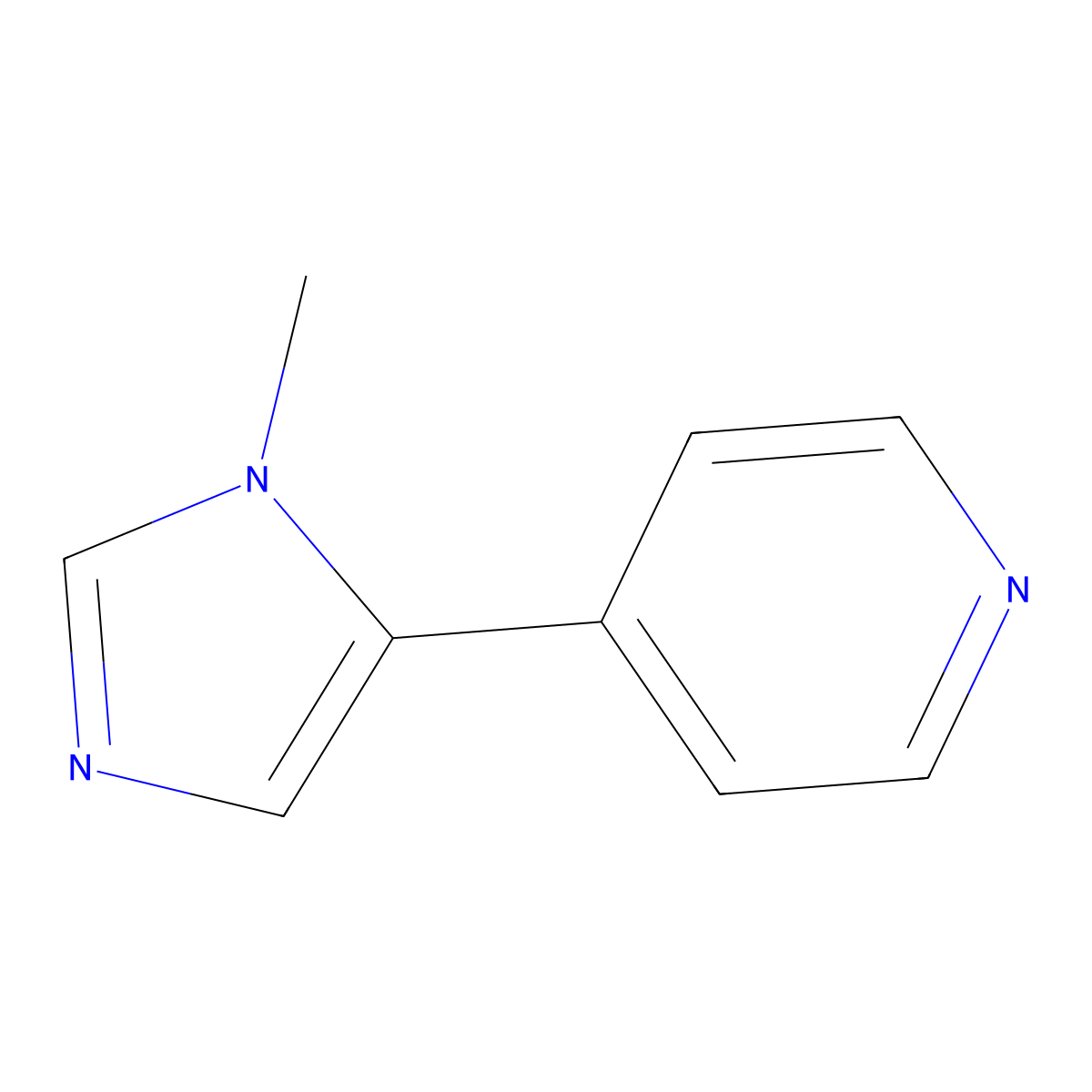 4-(1-methyl-1H-imidazol-5-yl)pyridine molecular structure, CAS 1572047-31-4