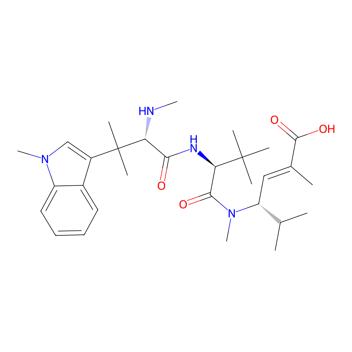 Hemiasterlin molecular structure, CAS 157207-90-4
