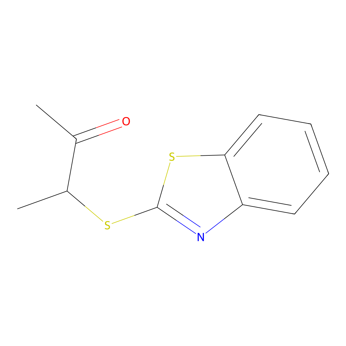 3-(1,3-Benzothiazol-2-ylsulfanyl)butan-2-one molecular structure, CAS 157219-76-6